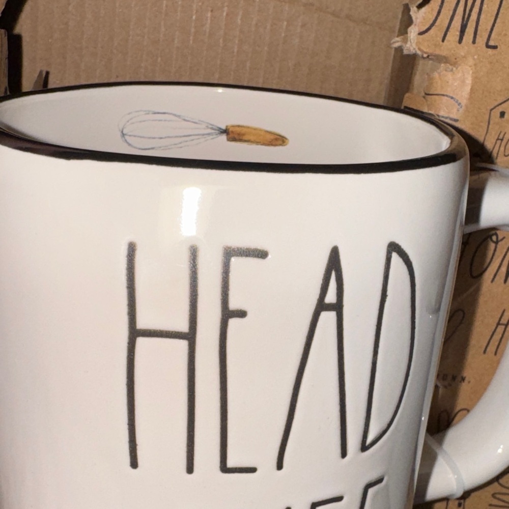 NWT HTF Rae Dunn Head Chef and Sous Chef Ceramic Coffee/Tea Cup/Mug Set - Picture 2 of 2